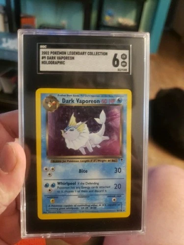 2002 Pokémon Legendary Collection #9 Dark Vaporeon SGC 6