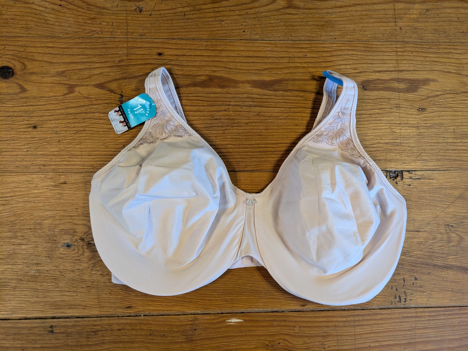NWT Bali Underwire T-Shirt Bra 3385 Full Coverage Beige 36DDD