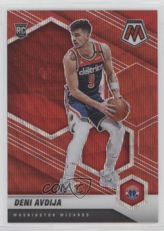 2020-21 Panini Mosaic Rookie Mosaic Red Wave Prizm Deni Avdija #217 Rookie RC