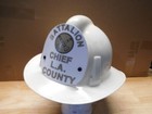 EMERGENCY L.A. COUNTY FIRE DEPT. BATTALION CHIEF HELMET — photo 1
