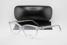 NEW COACH HC 6155F 5614 CLEAR AUTHENTIC EYEGLASSES 53-16