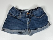 Old Navy Jean Shorts Girls 8 Blue Denim Elastic Waist Casual Summer Play