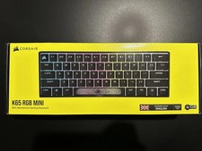 Corsair K65 RGB Mini 60% Mechanical Keyboard Cherry MX Red (UK Layout) Black