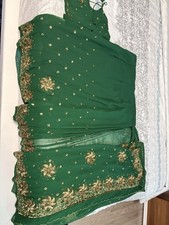 Indian Party Saree , Ready To Wear .sari Party Dress Indian Pakistani