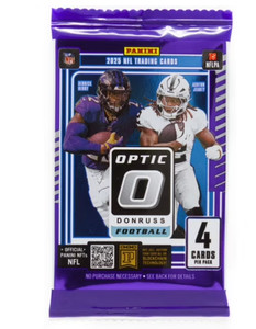 NFL Donruss 2025 Optic Football Trading Card RETAIL Pack 4 Cards