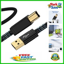 Professional 6ft USB Printer Cable - Fast, Reliable Connection for All Devices