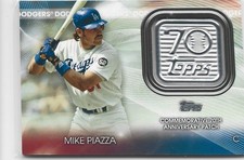 2021 Topps 70th Anniversary Manufactured Logo Series 2 Mike Piazza Patch HOF