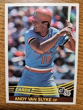 1984 Donruss Andy Van Slyke #83 Rookie Card - Sharp. rookie card picture