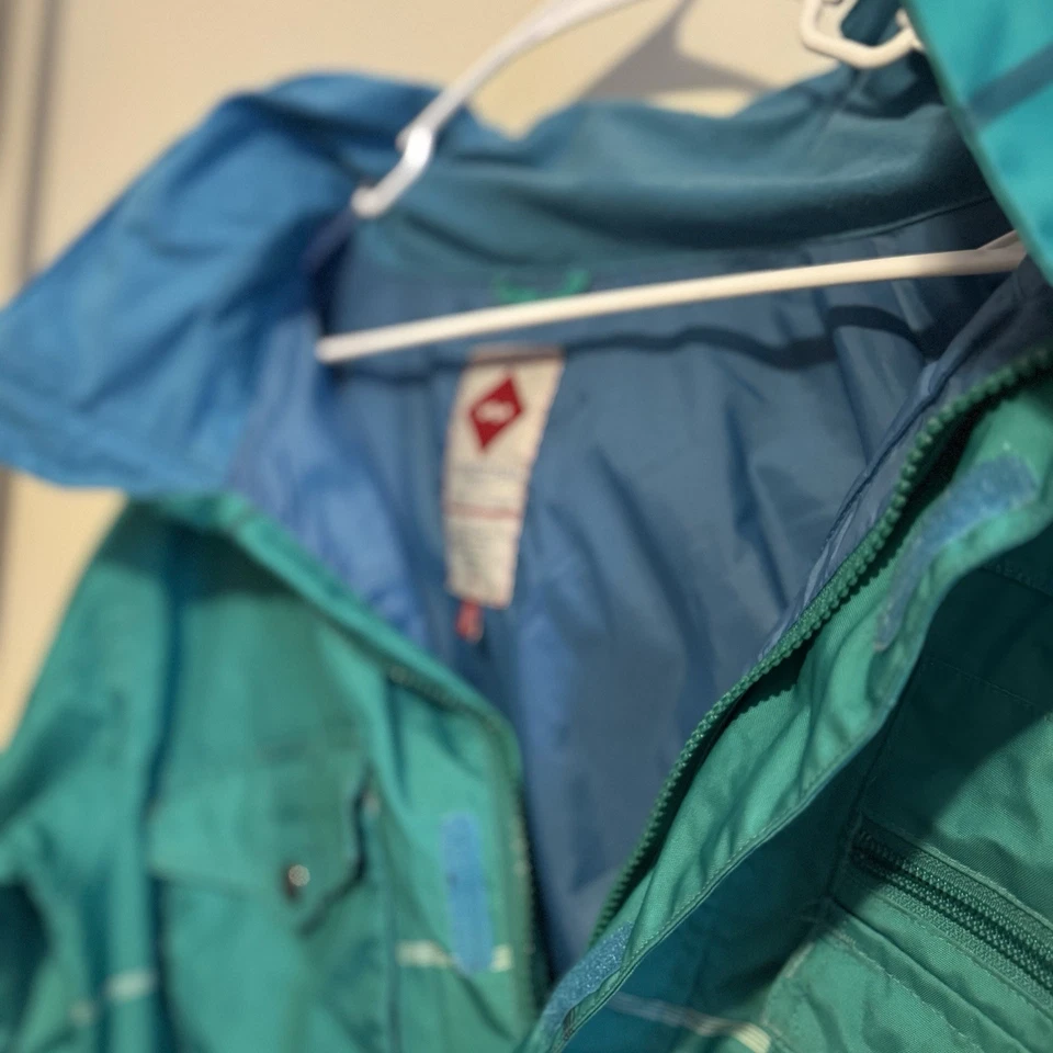 Foursquare Outerwear Men’s Snowboard Ski Jacket Teal Green Size M Hooded Pockets - Image 2 of 4