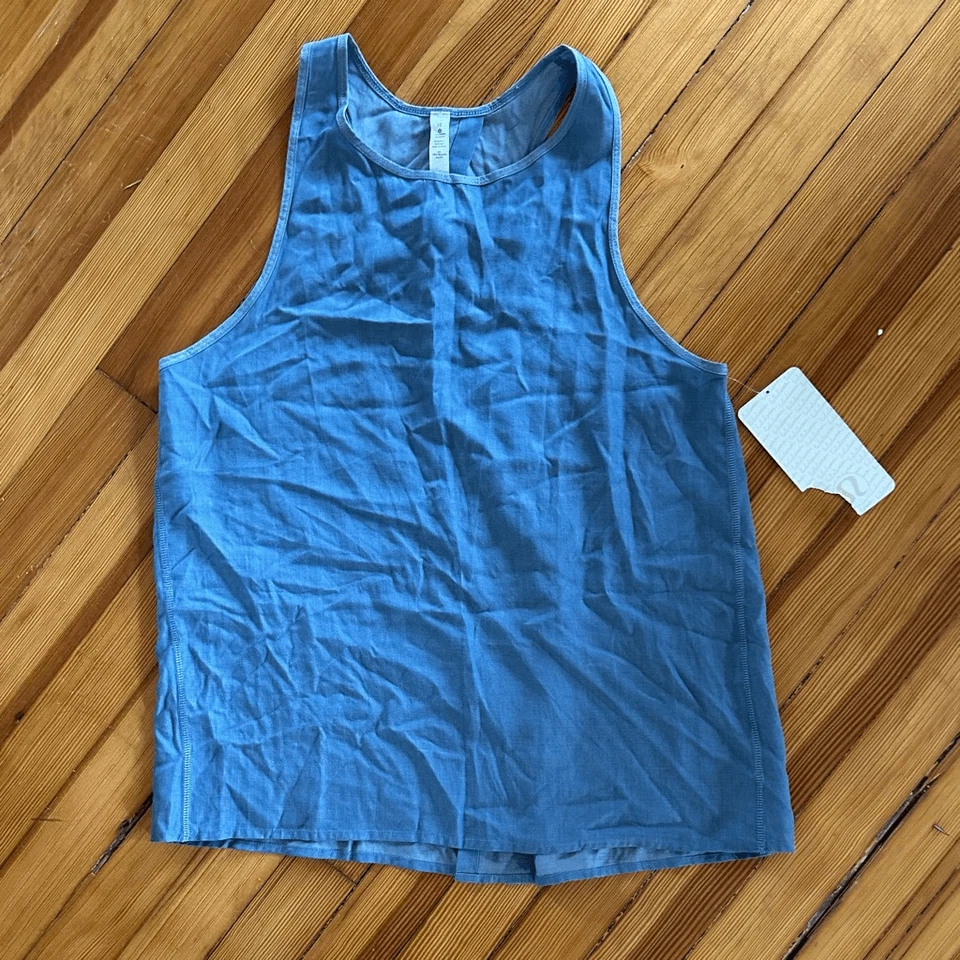Lululemon NWT All Tied Up Tank (Tencel) in Blue Denim Size 10 - Image 2 of 4