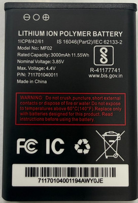 OEM Spec Battery AT&T Turbo Hotspot 3 MF02 3000mAh 3.85V 1ICP8/42/61