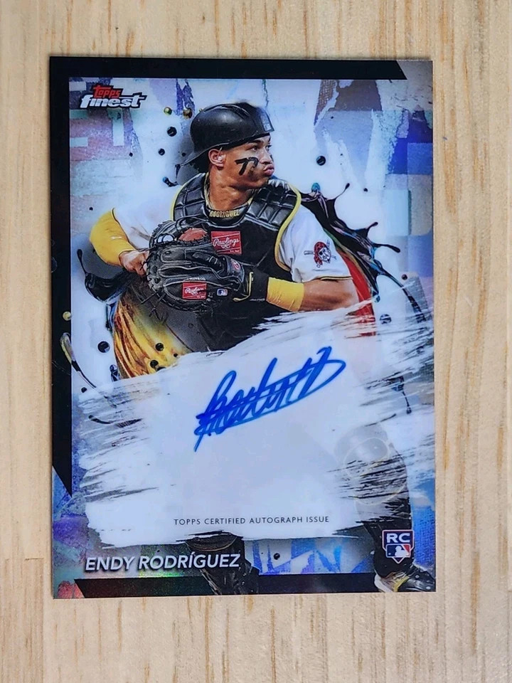 2024 Topps Finest Endy Rodriguez Base Refractor Autograph Rookie Card