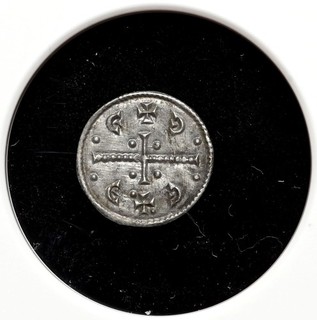MEDIEVAL HUNGARY. Geza II 1141 1162 Silver Denar Scarce type NGC AU58