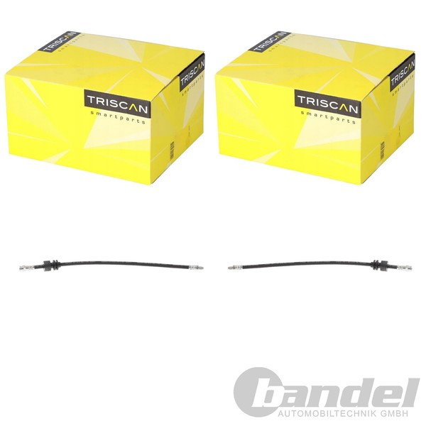 2X Triscan Bremsschlauch BremsschlÄUche SchlÄUche Vorne Passend FüR Fiat Doblo-image