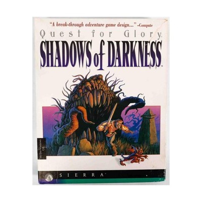 Sierra Computer Game Quest for Glory - Shadows of Darkness (PC CD-ROM) VG+/NM
