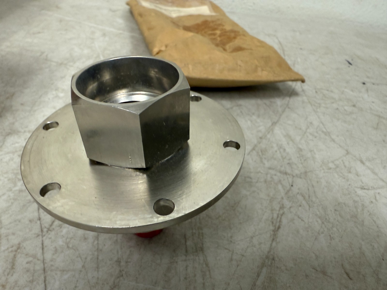 Flange Mount RF Coaxial Connector Adapter N-Type/SMA Military Aerospace Surplus