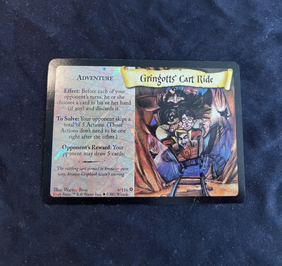 Gringott's Cart Ride 6/116 Holographic Harry Potter TCG Excellent Condition