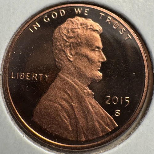 2015 S Lincoln Shield Cent 1 One Cent GEM Proof Penny San Francisco Deep Cameo!