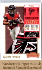 2018 Panini Contenders #95 Devonta Freeman /99 Championship Ticket