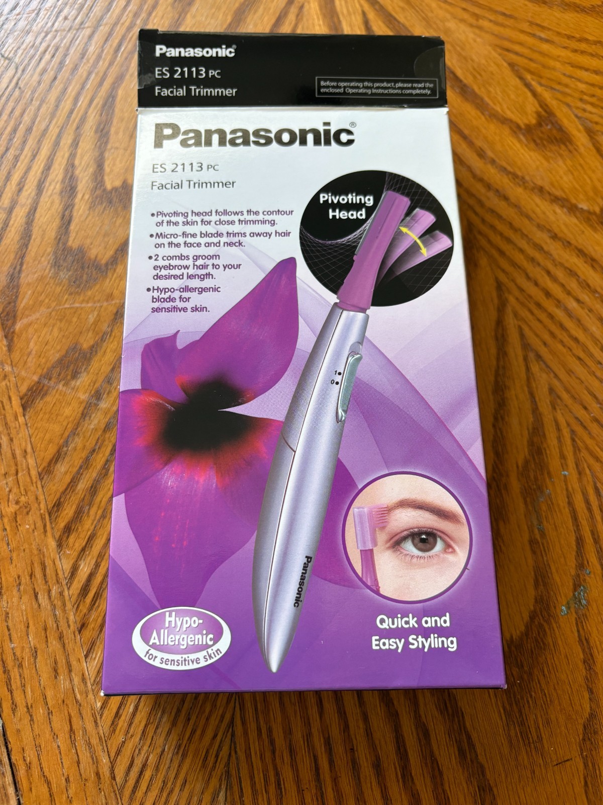 Panasonic - Facial Trimmer (ES2113PC) - Precision Grooming T