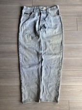 Vintage 90 s Calvin Klein Mud Wash Blue Denim Jeans Size 33x32