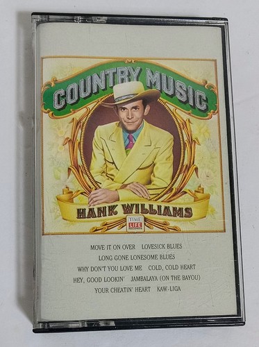Country Music: Hank Williams (1981) Cassette Tape Life STW-118
