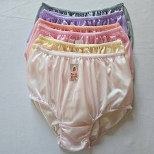 6pc Underwear Nylon Comfort Woman Man Granny Panties Briefs High Waist 32"-36" L