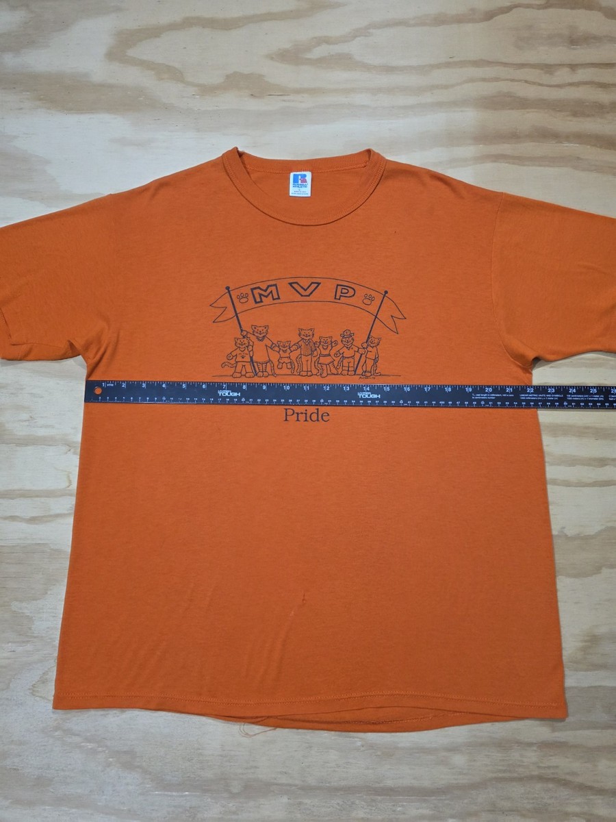 Vintage 90's Russell Athletic USA Orange Single Stitch USA Tee