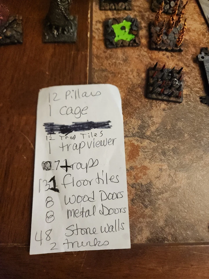 Mage Knight 地牢瓷砖套装 48 墙,131 层,16 个门,20 个陷阱件 — 第 2/4 张图片