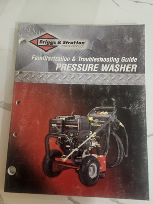 #ad Briggs And Stratton Pressure Washer Troubleshooting Guide Book $25.00