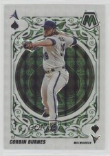2022 Panini Mosaic Aces Green Mosaic Prizm Corbin Burnes #A-11 0c2