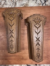 Vintage Wall Pockets Homco Faux Wood Country Retro Decor Vase Match Scissors