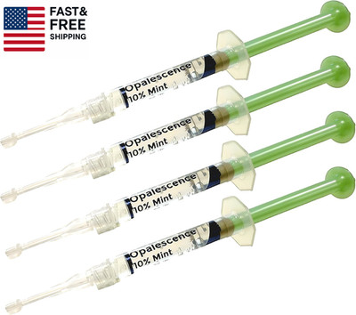 10% Teeth Whitening Kit - Gel Syringes Refills - Low Sensivity (4 Syringes) - Fl