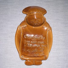 Calif USA Brown Ceramic Chef Serving Tray S8 Mid-Century Modern Glossy