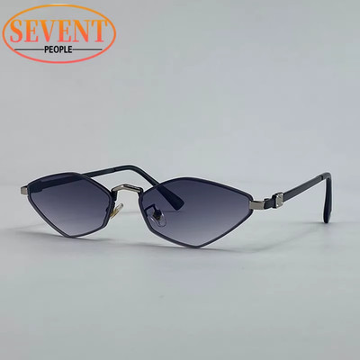 Sexy Cat Eye Small Frame Hexagon Sunglasses Women 2026 Luxury Brand Trendy Polyg