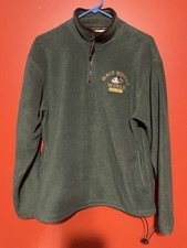 Walt Disney World 1/4 Zip Mickey Jacket S-M Fleece Pullover Embroidered Green