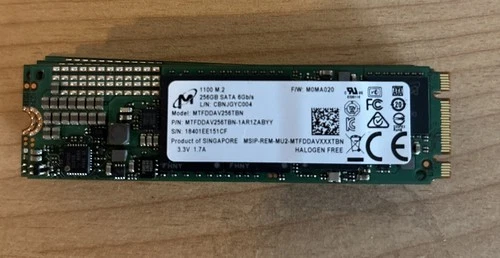 SSD M.2 2280 - Micron 1100 MTFDDAV256TBN - 256 Go - SATA