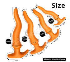 Large Butt Plug Anal Dilator Soft Dildo Dong Adult Masturbator G-spot Sex Toy
