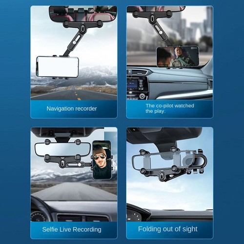 Adjustable Telescopic Car Phone Holder Mobile Cell Support Tools Travel - Zdjęcie 4 z 12