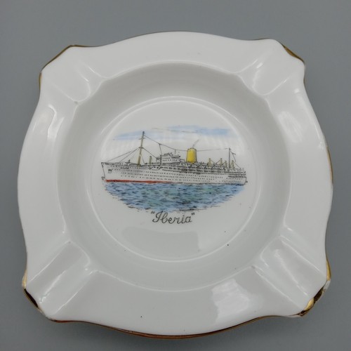 SS IBERIA P&O Souvenir Ashtray Peninsular and Oriental Steam Navigation Company