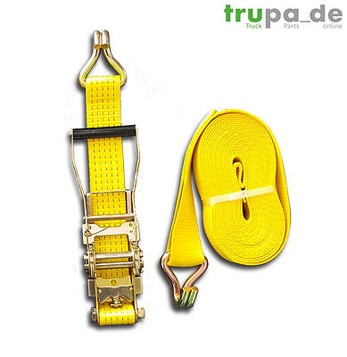 Spanngurt 5to 50mm 30m Basis-ratsche gelb  2500/5000 daN /MADE IN GERMANY