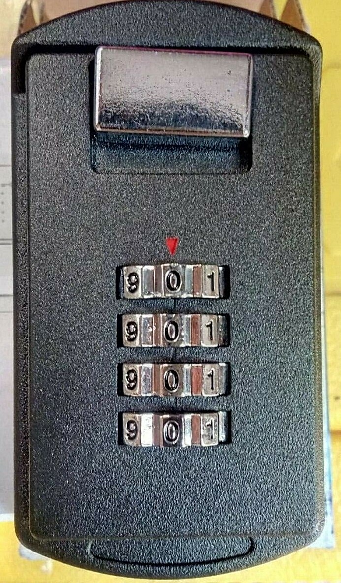 Home Design 2 Small Black Combination Key Safes Lock Secure Numbers Locked