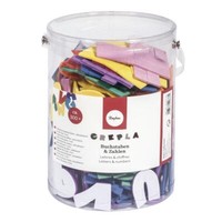 Moosgummi Buchstaben + Zahlen Selbstklebend Basteln Kinder Geburtstag Crepla Abc
