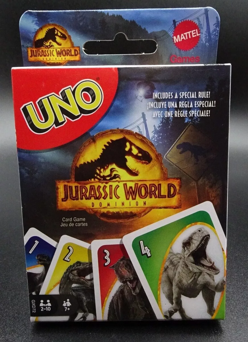 Baralho Uno Jurassic World Dominion Mattel Pronta Entrega