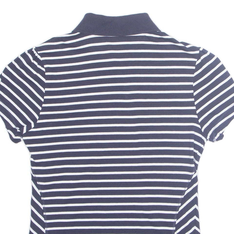 PUMA Womens Polo Shirt Blue Striped UK 10 - Image 4 of 4