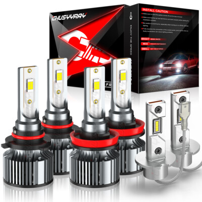 For Lexus GX470 2003-2008 2009 Combo 6500K LED Headlight Hi/Lo+ Fog Lights Bulbs