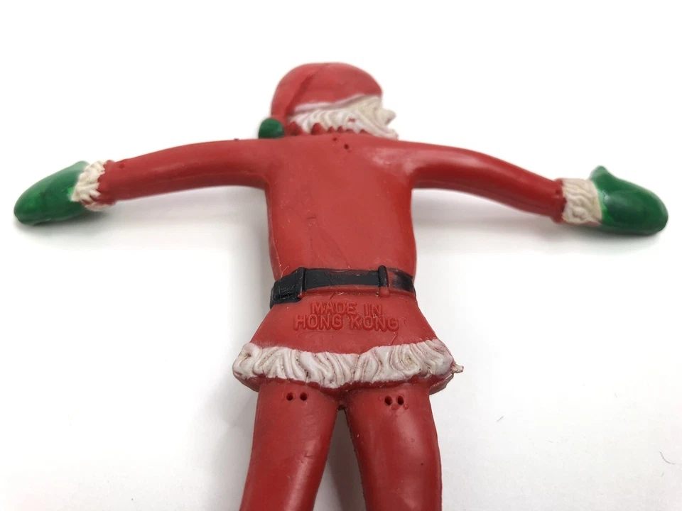 Santa Claus Figurine Gumby Style Posable Bendable Vintage Christmas Flexible - Image 4 of 4