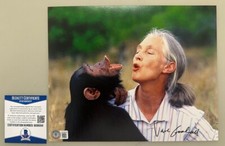 JANE GOODALL Primatologist  Hand Signed 8