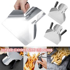 NEW Durable Stainless Steel Chip Scoop French Fries Shovel Popcorn Fries Shovel