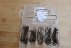 Grizzly Assortment of 75 Name Brand Worm Hooks in  Plano Storage Box Plus Bonus — photo 1